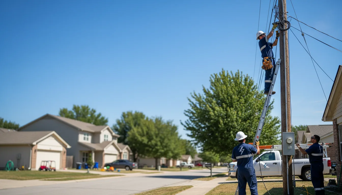 Residential electrician providing installation services in Milford, IA